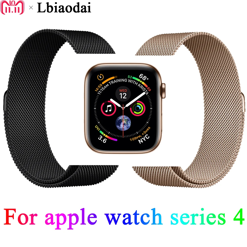 

Milanese Loop Strap For Apple Watch 4 44mm 40mm Iwatch band 4 3 2 1 42mm 38mm Wrist link Bracelet Stainless Steel Watchband