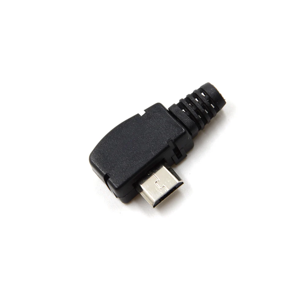 5 P порт правый угол Micro USB штекер разъем с пластиковой крышкой