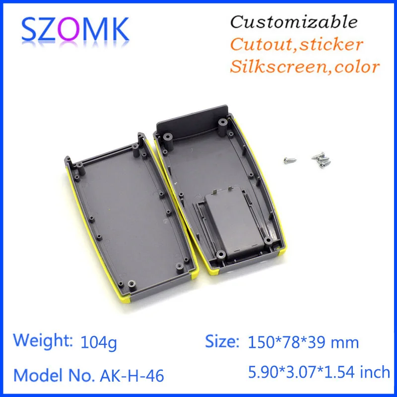 szomk new arrival plastic enclosure for electronics plastic case 2 AA battery abs plastic handheld control box electrical junction box enclosure housing (3).jpg