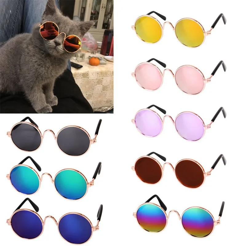 

Fashion Dog Cat Pet Sunglasses Little Dog Eye-wear Photos Props Dog Cat Accessories Pet Supplies For Pet Products Cat Sunglasses