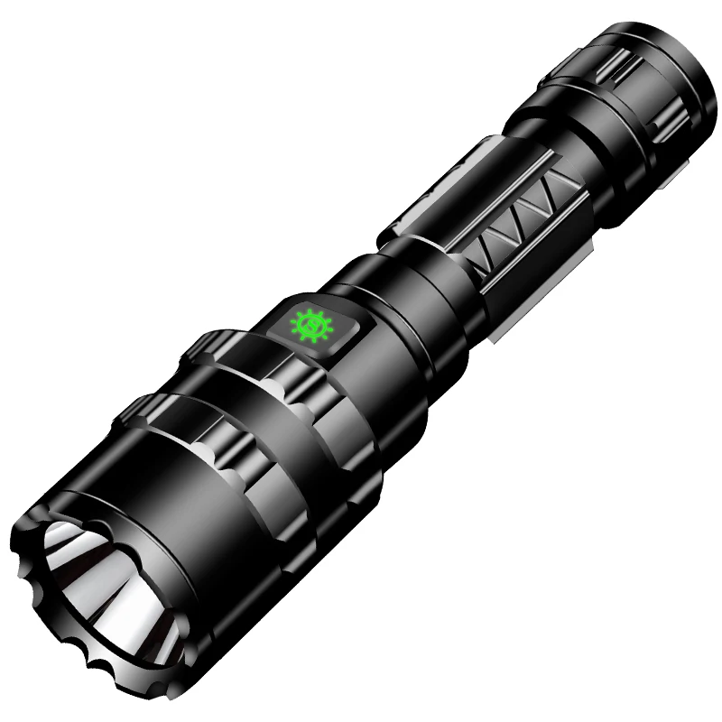 Мощный светодиодный тактический светильник-вспышка, водонепроницаемый фонарь, USB Перезаряжаемый, скаутский светильник фонарь, 5 режимов, светильник-вспышка, аккумулятор 18650