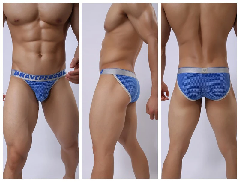 Brave Person Underwear Sexy Men's Briefs Shorts Male Panties Mens Strings Bikini Briefs Tanga Slip Calzoncillos Hombre Slips mens sheer briefs