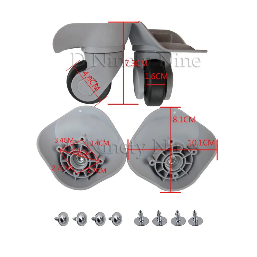 A-19, бесшумные колеса, тележка, багажные колеса, аксессуары, ролик для партии, запасные части для багажа, колеса, чемодан, аксессуары A19