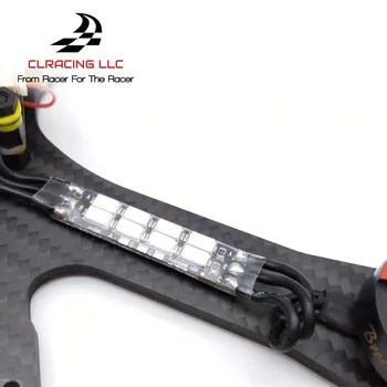 

CL_Racing LLC 5730 FPV Drone LED Lights Board Built-in Serial 8pcs LED 11.1V-22.2V 3S-6S lipo for FPV Racing Quadcopter Drone