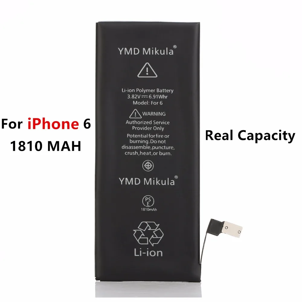 10PCS Battery For Apple iPhone 6 6G 1810mAh Real Capacity Replacement
