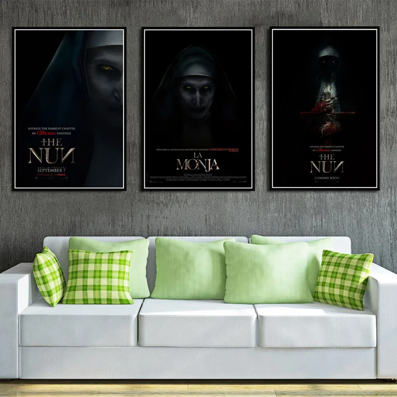

The Nun The Conjuring Classic Horror 2018 Movie Poster Wall Art Picture Posters and Prints Canvas Painting for Room Home Decor