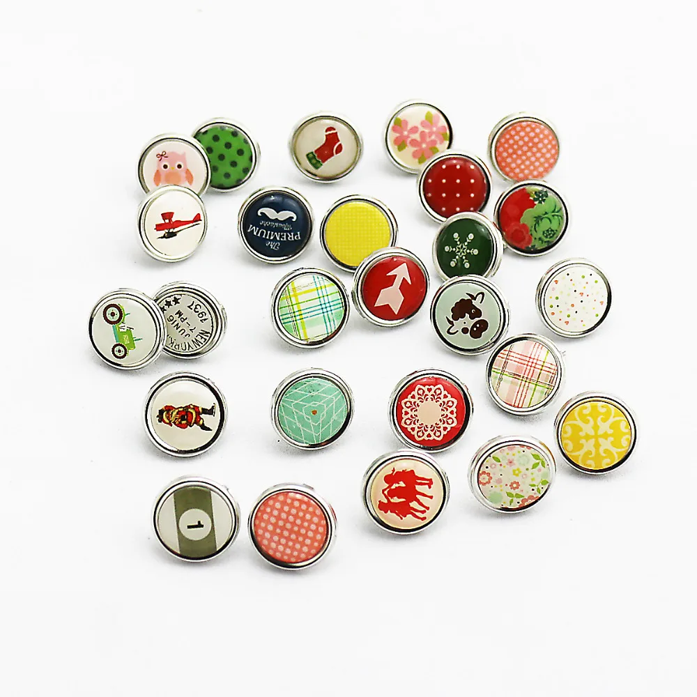 cheap 100pcs/lot dia 15mm cute kawaii diy decorative brads scrapbooking
