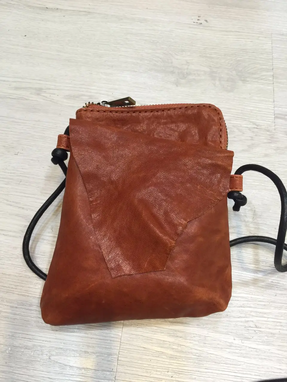 Vendange new fashion Casual genuine leather handmade Mini messenger bag2185S