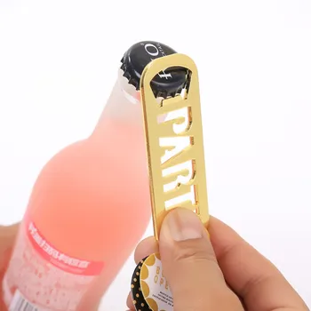 

Gold Party Design Wine Bottle Opener Golden Wedding Favors Birthday Party Souvenir For Guest 10PCS