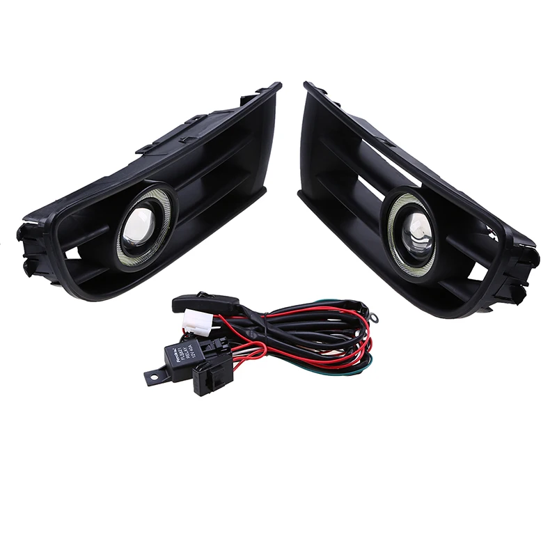  POSSBAY Auto Car Grille Fog Light LED Halo Angle/Devil Eyes Rings Lamp for VW Polo/Derby/Vento-IND  - 32931802043