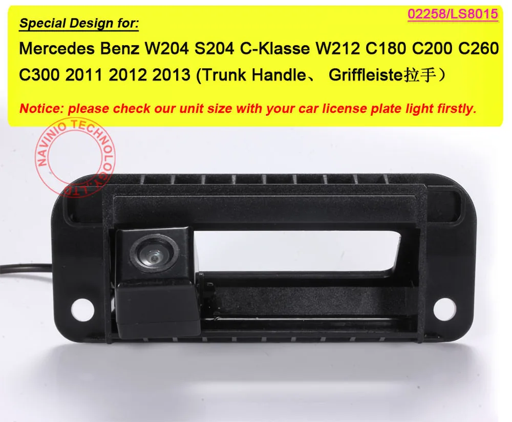 Для sony CCD MERCEDES Benz C-class W204 C180 C200 C300 автомобиля Cam Камера обратно вид сзади Парковка обратный Системы
