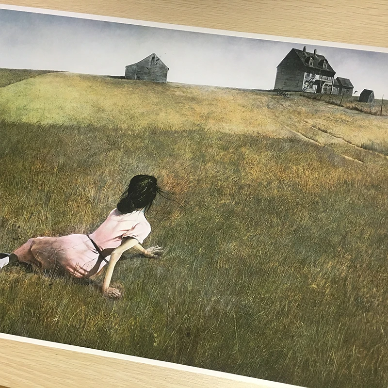Картина на холсте с изображением Эндрюса вайета Кристины, настенная живопись на холсте, плакат и печать на холсте, декоративная картина для домашнего декора