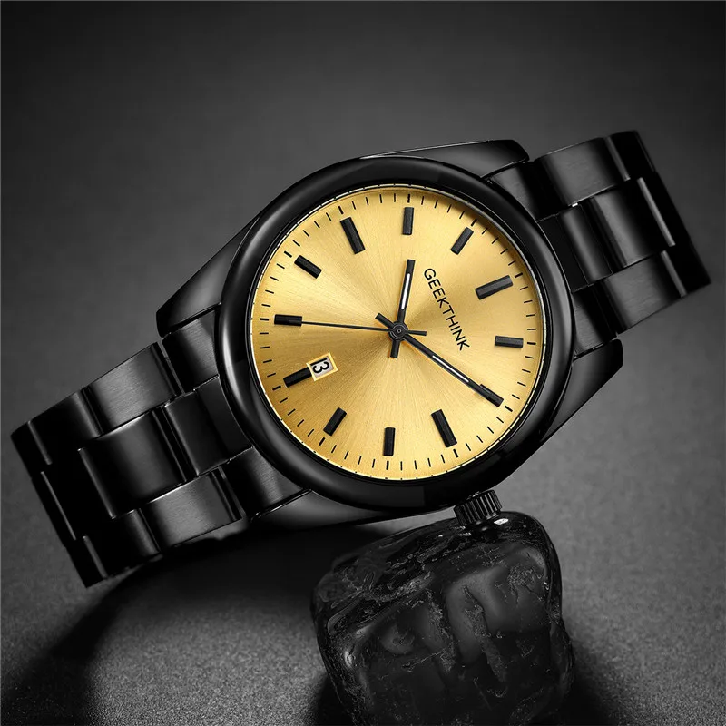 

Fashion Calendar Men's Watch Business Stainless Steel Watchband Brand Luxury Quartz Wristwatches Male Clock Relogio Masculino 43