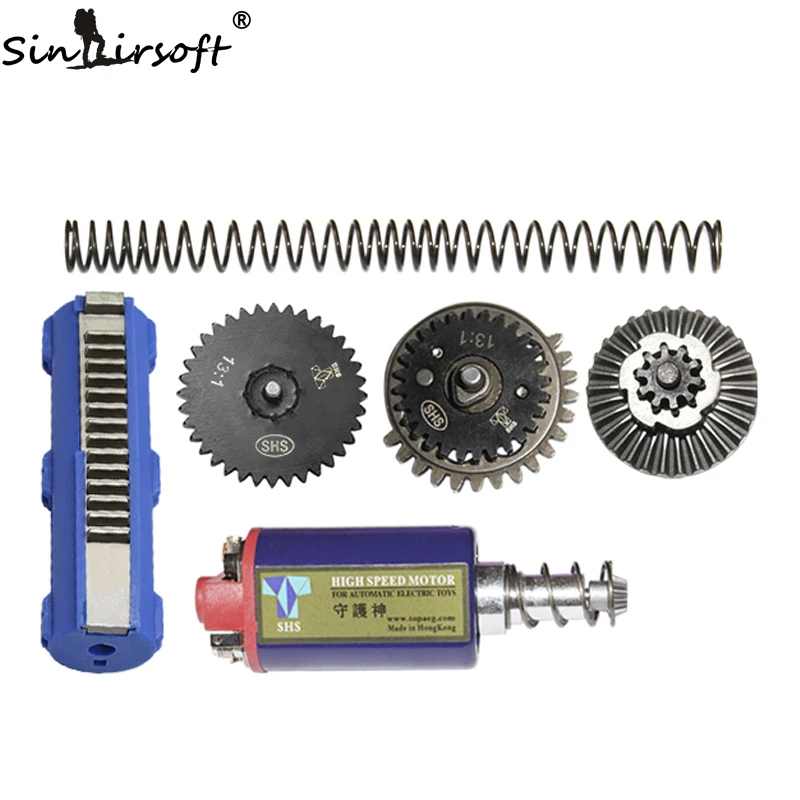 SINAIRSOFT SHS HIGH speed TUNE UP KIT W/двигатель высокоскоростной длинный двигатель 13:1 ультра-высокоскоростной Шестерня 14 зубьев поршня M120 пружина