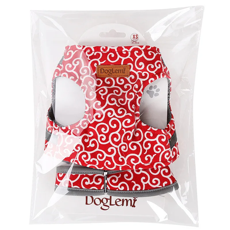 Cat Dog Collar Harness Leash Adjustable Pet Cats Products For Harness Belt chest strap vest anti-break chain