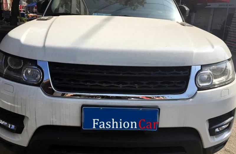 

For Land Rover Range Rover Sport 2014 2015 2016 ABS Front center grille grill trim cover 1pcs