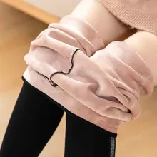 NORMOV, сексуальные женские леггинсы, хлопок, бархат, осень, зима, боковые полосы, теплые, плотные, леггинсы с высокой талией, одноцветные, обтягивающие леггинсы