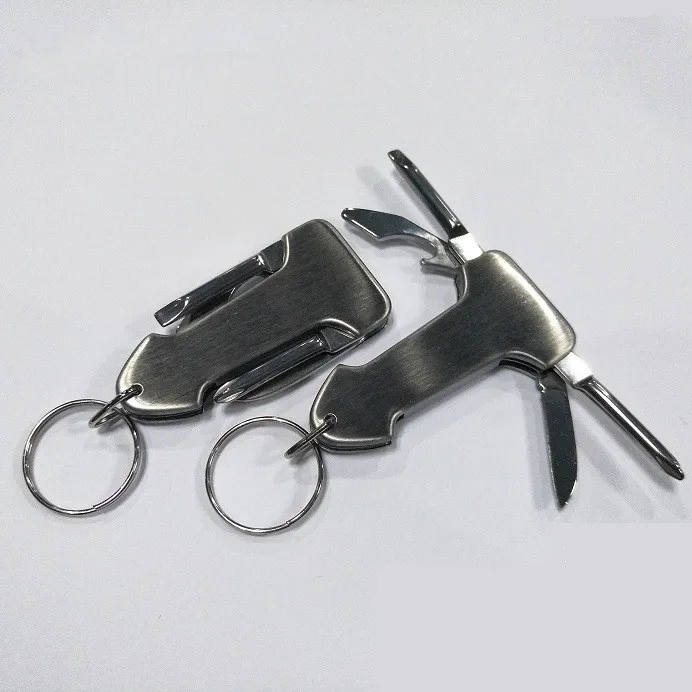 

EDC Camping Portable Emergency Key Chain Tools Screwdriver Folding Knife Opener Creative Outdoor Small Equipment Multi Function