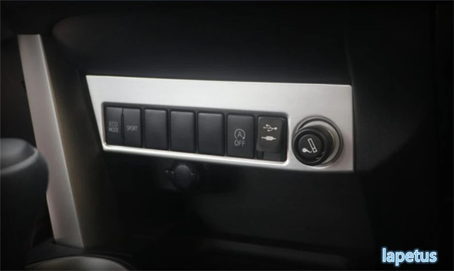 

Lapetus Cigarette Lighter Button Switch Decoration Stickers Cover Trim 1 Pcs ABS For TOYOTA RAV4 RAV 4 2016 2017 2018