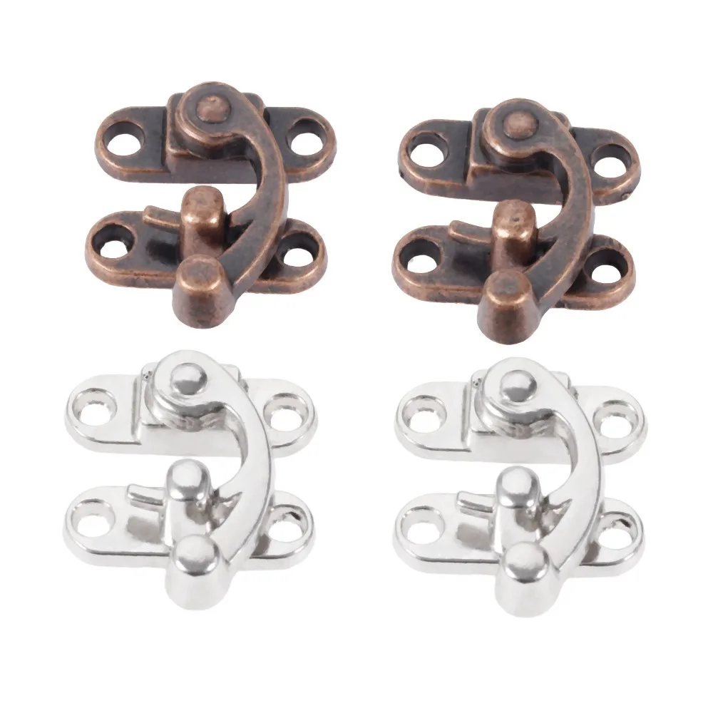 2//10Pcs 28*45mm Jewelry Buckle Antique Suitcase Case Lock Hasp Latch Catch Clasp
