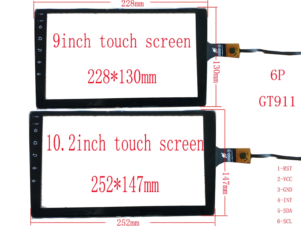 9 дюймов/10,2 дюймов usb сенсорный экран с рамкой поддержки Win7 8 10 Raspberry Pi Android