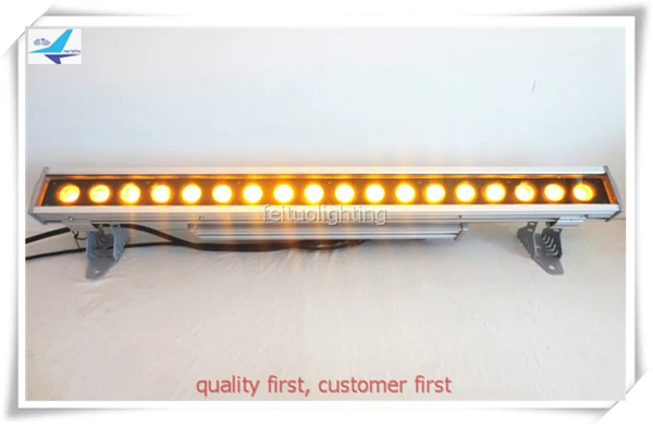 

16xlot with flycase outdoor wall light outdoor led strip 18x18w rgbwa uv flood light led uv bar wash 6 in1 wall washer led light