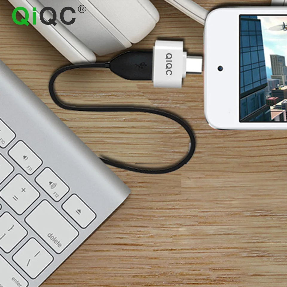 QiQC Мини OTG кабель USB OTG адаптер Micro USB к USB конвертер для Android планшетных ПК