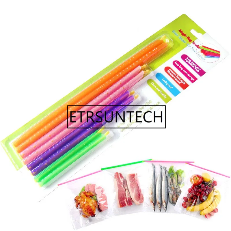 

kitchen storage bag clip food seal hermetic stick orangizer as a gripstic creal clip kitchen tool 100set/lot