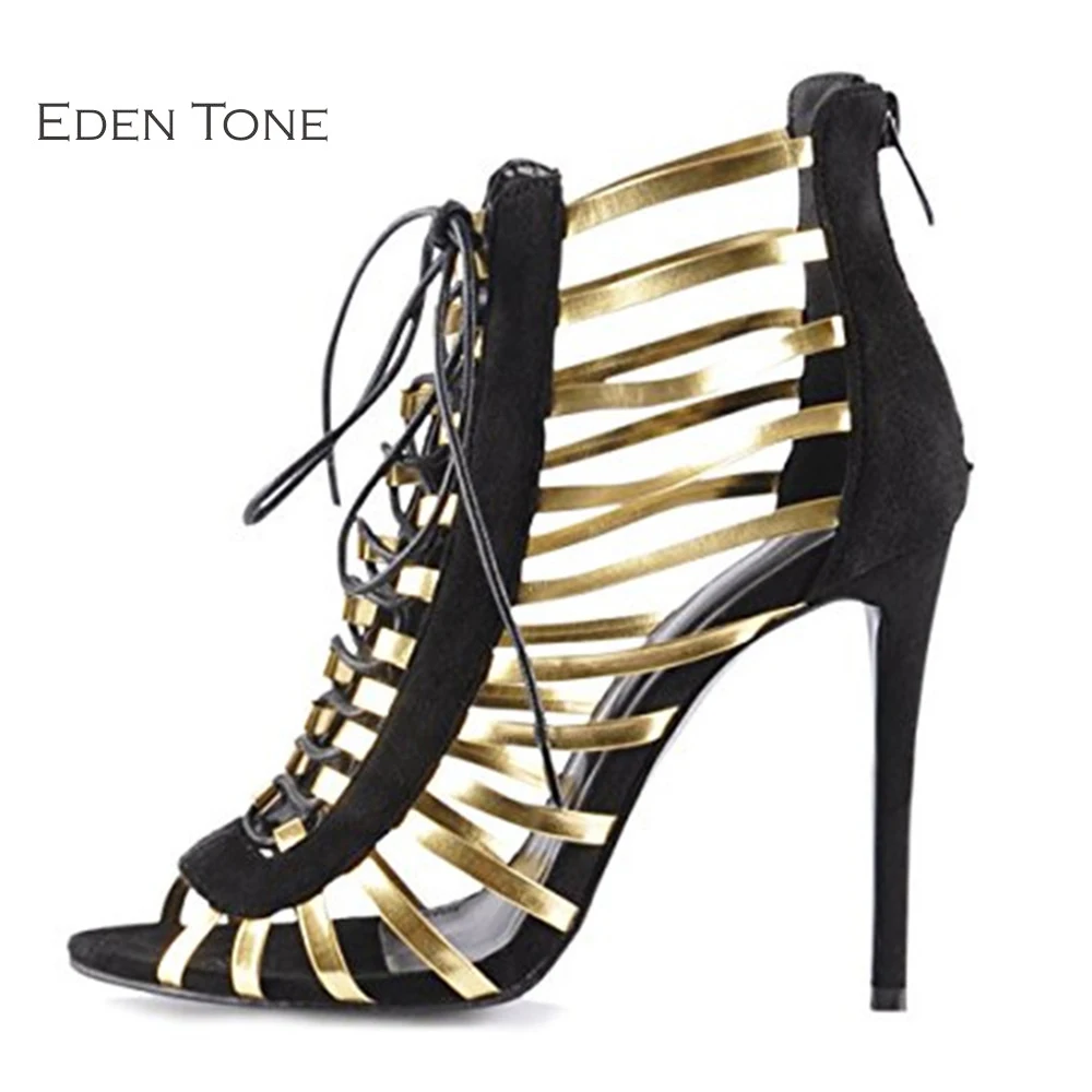 gladiator open toe heels