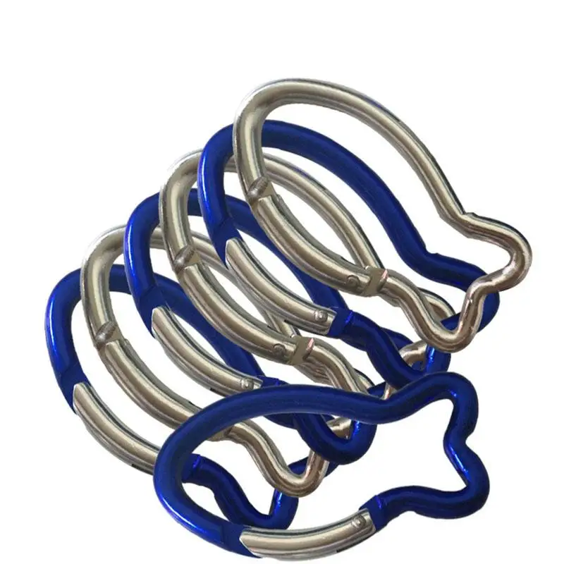 

10pcs/set 6.2cm Professional Safety Biner Buckle Aluminum Alloy Carabiner for Outdoor Survival Rock Climbing Camping Hiking Hook