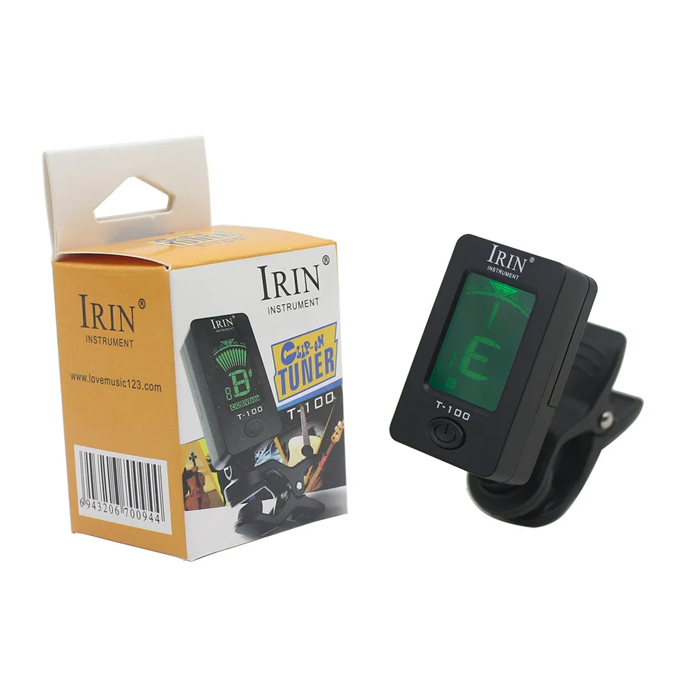 IRIN guitar bass ukulele violin tuner automatic mini portable clip on digital guitar pedal lcd tuner guitar string accessories
