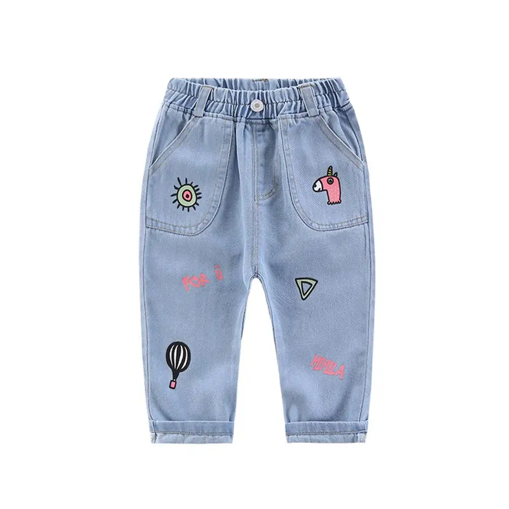 Jeans for Girls New Cartoon Pattern Kids Jeansin Jeans from Mother