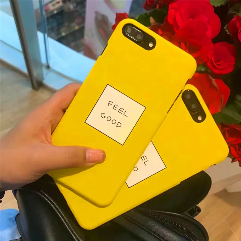 Забавный чехол для телефона с мультяшными буквами iphone X XS MAX XR 11 Pro Твердый желтого