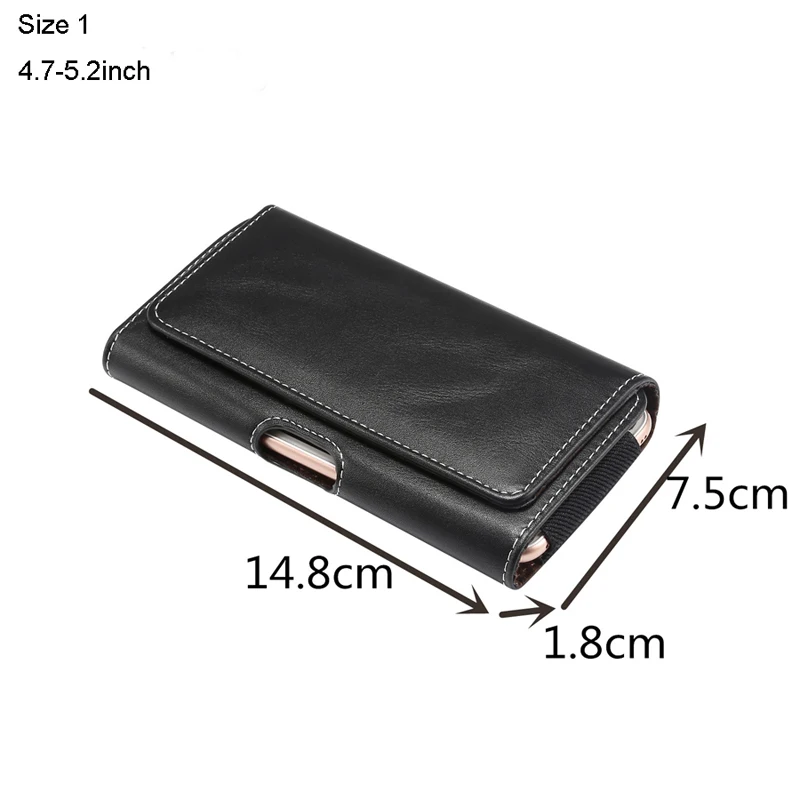 Premium Universal Leather Belt Holster Waist Bag