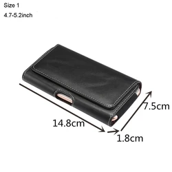 Premium Universal Leather Belt Holster Waist Bag (Size 1)