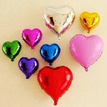 20 шт. Infatable фольга воздушные детские шарики украшения для дня рождения сердце алюминиевые воздушные шары праздничные свадебные принадлежности