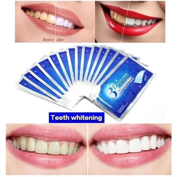 

3D Teeth Whitening Strips False Teeth Veneers Dentist White Gel Tooth Dental Kit Oral Hygiene Care Strip Sets Oral Hygiene