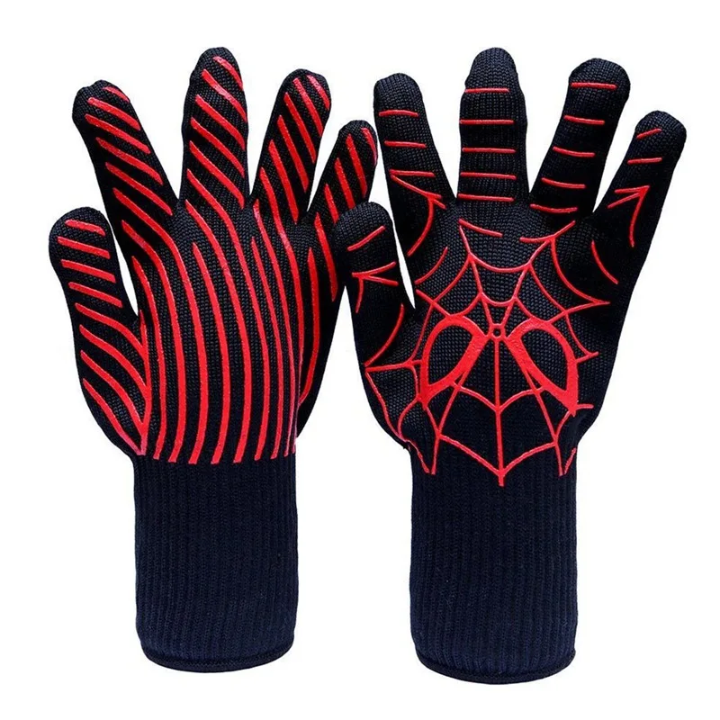 

Extreme Heat Resistant BBQ Oven Gloves Pot Holder Cooking Mitts Pair Workplace Safety Protection