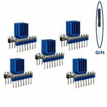 5 PCS TMC2208 шаговый двигатель Mute драйвер StepStick Мощность трубки встроенный текущий драйвер 1.4A пиковый ток 2A заменить TMC2100