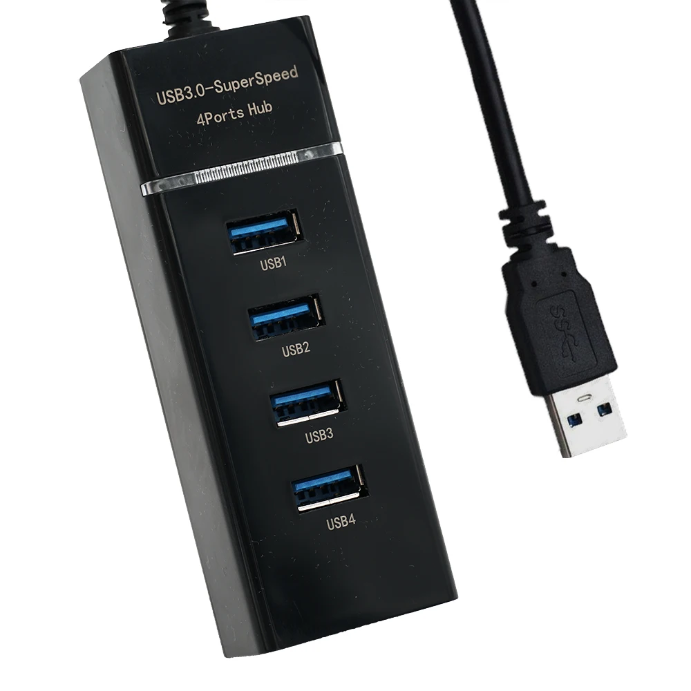 

DOBE 4 Ports Hub USB 3.0 SuperSpeed High Speed for PS4 /S/ Pro for Xbox One/ S/360 for PC - Black