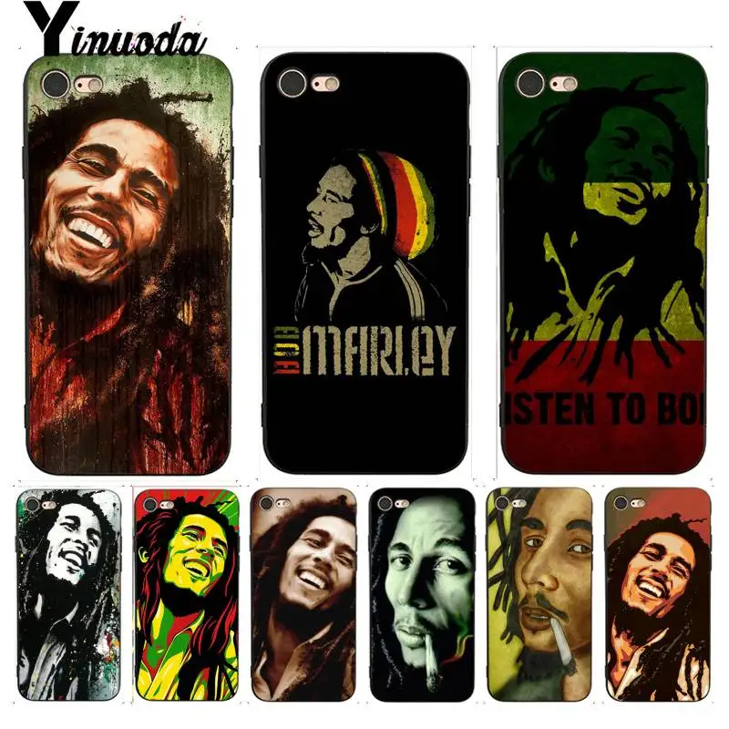

Yinuoda For iphone 7 6 X Case Bob Marley Luxury High-end Protector Phone Case for iPhone 7 X 6 6S 8Plus 5 5S SE XR XS XSMAX Case