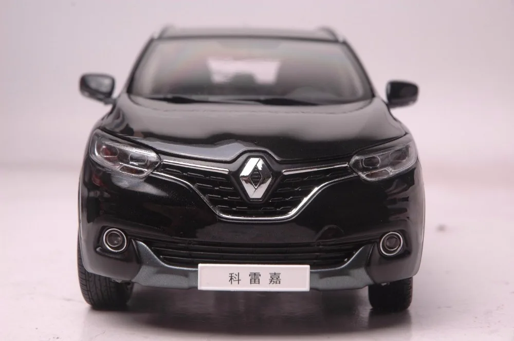 1:18 литья под давлением модель для Renault Kadjar черный Внедорожник сплав игрушечный автомобиль миниатюрная коллекция подарок