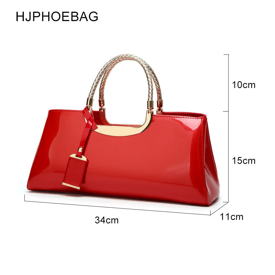 HJPHOEBAG, модная сумка для банкета, светильник, пластиковая лакированная кожа, сумки через плечо, диагональная женская сумка для свадебного подарка, Bolsas Mujer YC186