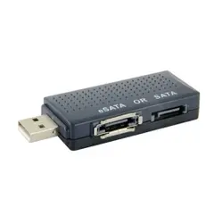 100 шт./лот USB 2,0 в Serial ATA SATA или eSATA мост адаптер для SATA Внутренний Внешний жесткий диск, Бесплатная доставка по FedEx