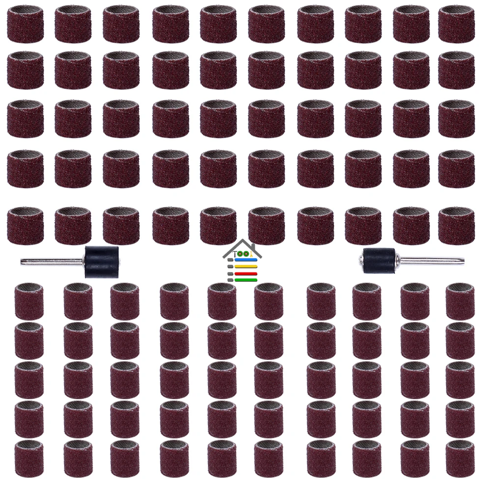 Buy AUTOTOOLHOME 100pc 1/2 3/8 1/4" Drum Sanding Sand