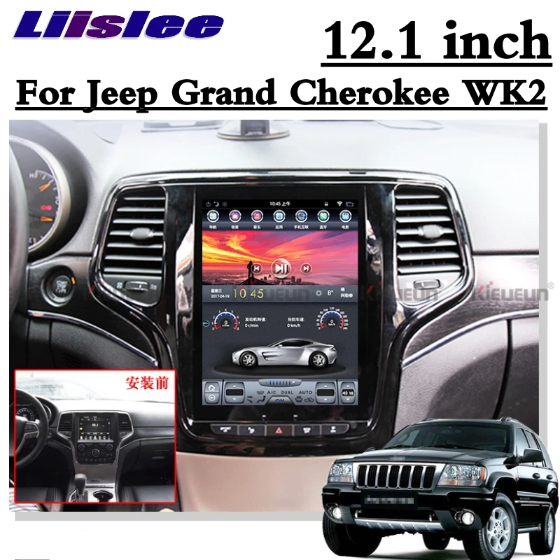 Для Jeep Grand Cherokee WK2 2011~ NAVI LiisLee Автомобильный мультимедийный gps wifi Аудио Радио Навигация 12," 9" большой экран