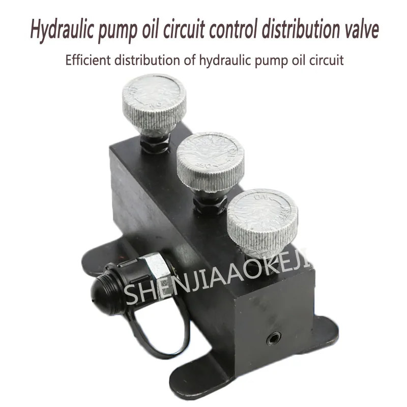 1PC Splitter Hydraulic High Pressure Three-way Valve Oil Circuit Splitter Hydraulic Pump Oil Circuit Control Distribution Valve 1PC Splitter Hydraulic High Pressure Three-way Valve Oil Circuit Splitter Hydraulic Pump Oil Circuit Control Distribution Valve