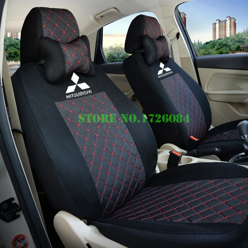 2 front seat Universal Car Seat Cover For Mitsubishi Pajero Sport