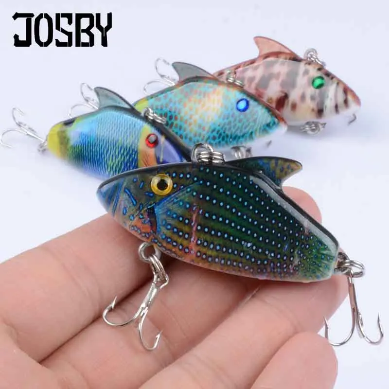JOSBY 1 шт./лот 5 см 7 9 г реалистичные VIB плавающая рыболовная приманка серия картин