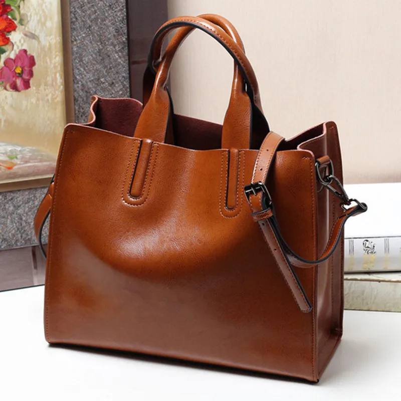 

Luxury 100% Real Leather Women Designer Handbags Brand Cowhide Genuine Leather Women Shoulder Messenger Bags Bolsa Feminina